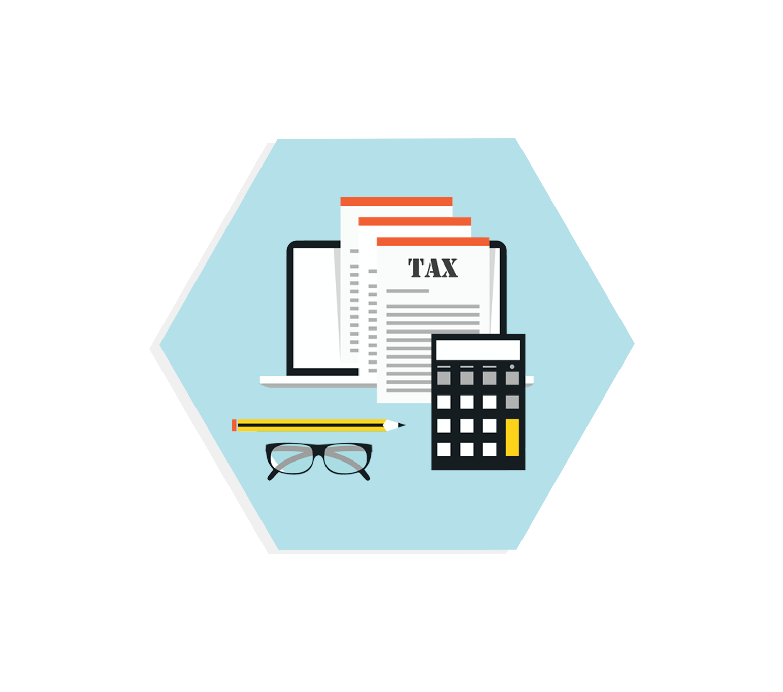 Outsourced finance process icon 6 tax compliance