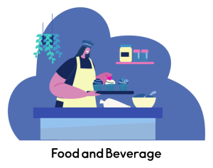 Small business accounting service Icon for food and beverage accountant
